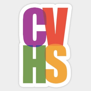 CVHS multicolor logo Sticker